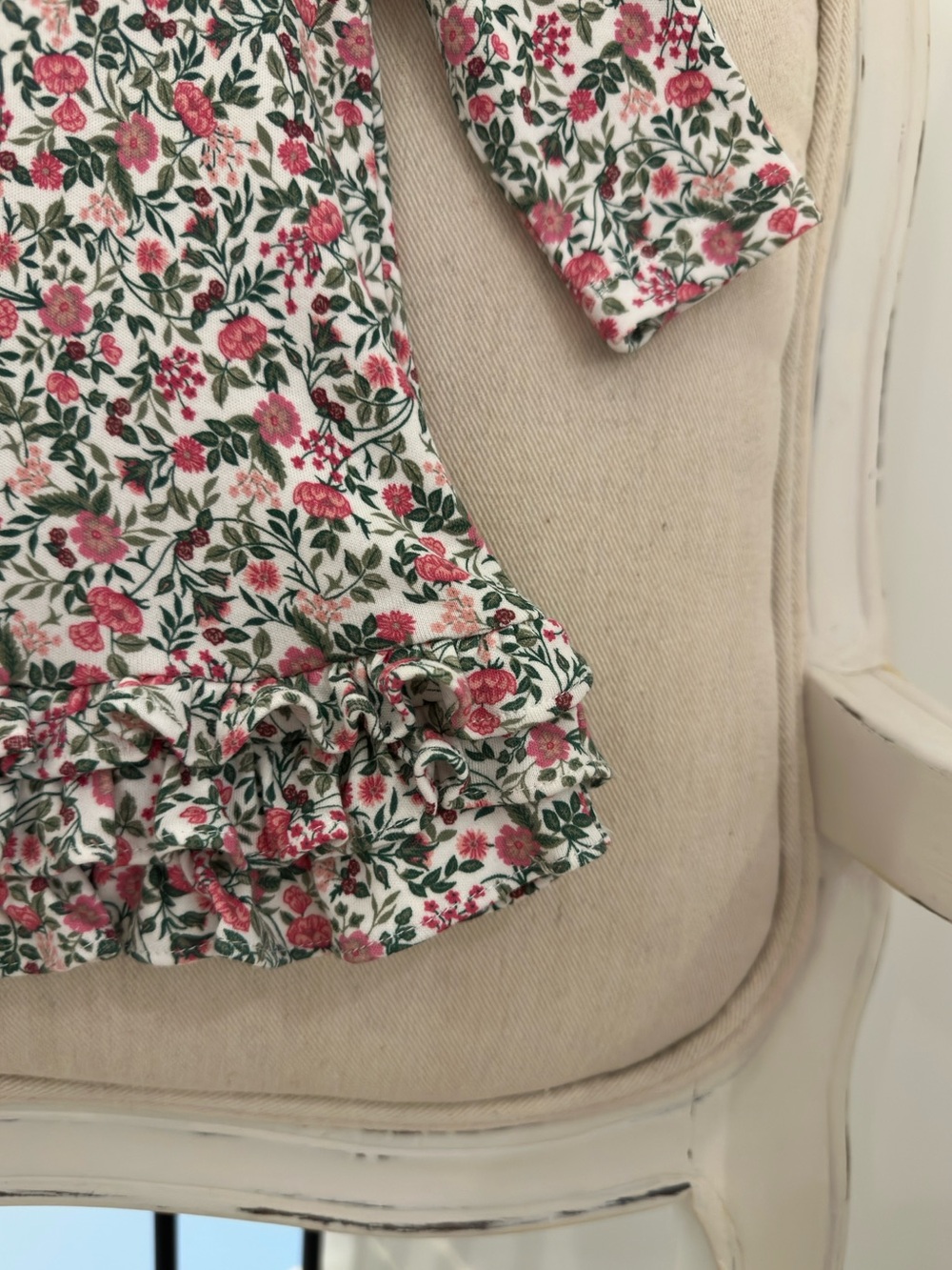 🦢 3 Mth Ralph Lauren 100% Cotton Floral Ruffle Polo Baby Dress with Bloomers NWT - Picture 9 of 16